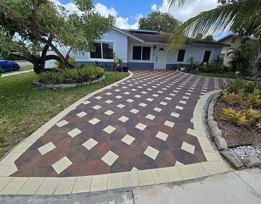 Where Visual Appeal Meets Coastal Living: Paver Walkway & Paver Driveway Ideas for Highland Beach, FL Homes