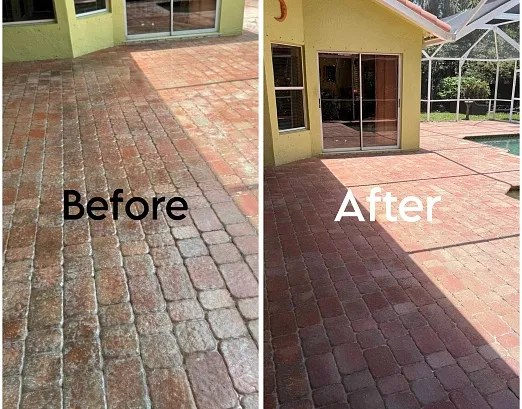 Paver Cleaning Services That Restore Shine to Lake Clarke Shores & Palm Beach, FL, Backyards